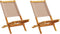 vidaXL - Tuinstoelen - 2 - st - massief - acaciahout - en - stof - taupe
