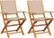 vidaXL - Tuinstoelen - 2 - st - massief - acaciahout - en - stof - taupe