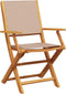 vidaXL - Tuinstoelen - 2 - st - massief - acaciahout - en - stof - taupe