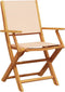 vidaXL - Tuinstoelen - 2 - st - massief - acaciahout - en - stof - beige