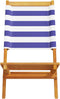 vidaXL - Tuinstoelen - 2 - st - massief - acaciahout - en - stof - blauw - en - wit