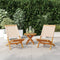 vidaXL - Tuinstoelen - 2 - st - massief - acaciahout - en - stof - beige