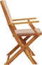 vidaXL - Tuinstoelen - 2 - st - massief - acaciahout - en - stof - taupe
