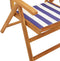 vidaXL - Tuinstoelen - 2 - st - massief - acaciahout - en - stof - blauw - en - wit
