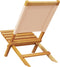 vidaXL - Tuinstoelen - 2 - st - massief - acaciahout - en - stof - beige