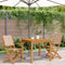 vidaXL - Tuinstoelen - 2 - st - massief - acaciahout - en - stof - taupe