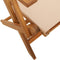 vidaXL - Tuinstoelen - 2 - st - massief - acaciahout - en - stof - beige