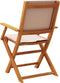 vidaXL - Tuinstoelen - 2 - st - massief - acaciahout - en - stof - taupe