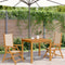 vidaXL - Tuinstoelen - 2 - st - massief - acaciahout - en - stof - beige