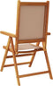 vidaXL - Tuinstoelen - 2 - st - massief - acaciahout - en - stof - taupe