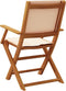 vidaXL - Tuinstoelen - 2 - st - massief - acaciahout - en - stof - beige