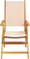 vidaXL - Tuinstoelen - 2 - st - massief - acaciahout - en - stof - beige