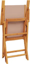 vidaXL - Tuinstoelen - 2 - st - massief - acaciahout - en - stof - taupe
