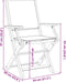 vidaXL - Tuinstoelen - 2 - st - massief - acaciahout - en - stof - blauw - en - wit