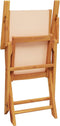 vidaXL - Tuinstoelen - 2 - st - massief - acaciahout - en - stof - beige