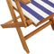 vidaXL - Tuinstoelen - 2 - st - massief - acaciahout - en - stof - blauw - en - wit