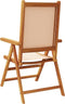 vidaXL - Tuinstoelen - 2 - st - massief - acaciahout - en - stof - beige