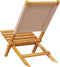 vidaXL - Tuinstoelen - 2 - st - massief - acaciahout - en - stof - taupe