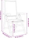 vidaXL - Tuinstoelen - 2 - st - massief - acaciahout - en - stof - taupe