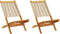 vidaXL - Tuinstoelen - 2 - st - massief - acaciahout - en - polypropeen - beige