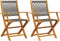 vidaXL - Tuinstoelen - 2 - st - massief - acaciahout - en - polypropeen - grijs