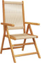 vidaXL - Tuinstoelen - 2 - st - massief - acaciahout - en - polypropeen - beige