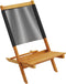 vidaXL - Tuinstoelen - 2 - st - massief - acaciahout - en - polypropeen - zwart