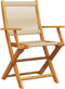 vidaXL - Tuinstoelen - 2 - st - massief - acaciahout - en - polypropeen - beige