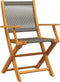 vidaXL - Tuinstoelen - 2 - st - massief - acaciahout - en - polypropeen - grijs