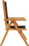 vidaXL - Tuinstoelen - 2 - st - massief - acaciahout - en - polypropeen - zwart
