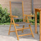 vidaXL - Tuinstoelen - 2 - st - massief - acaciahout - en - polypropeen - grijs