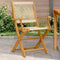 vidaXL - Tuinstoelen - 2 - st - massief - acaciahout - en - polypropeen - beige