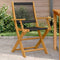 vidaXL - Tuinstoelen - 2 - st - massief - acaciahout - en - polypropeen - zwart
