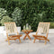 vidaXL - Tuinstoelen - 2 - st - massief - acaciahout - en - polypropeen - beige