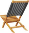 vidaXL - Tuinstoelen - 2 - st - massief - acaciahout - en - polypropeen - zwart