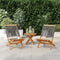 vidaXL - Tuinstoelen - 2 - st - massief - acaciahout - en - polypropeen - grijs