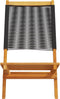vidaXL - Tuinstoelen - 2 - st - massief - acaciahout - en - polypropeen - zwart