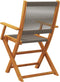 vidaXL - Tuinstoelen - 2 - st - massief - acaciahout - en - polypropeen - grijs