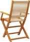 vidaXL - Tuinstoelen - 2 - st - massief - acaciahout - en - polypropeen - beige