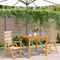 vidaXL - Tuinstoelen - 2 - st - massief - acaciahout - en - polypropeen - beige