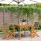 vidaXL - Tuinstoelen - 2 - st - massief - acaciahout - en - polypropeen - grijs