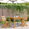 vidaXL - Tuinstoelen - 2 - st - massief - acaciahout - en - polypropeen - beige