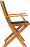 vidaXL - Tuinstoelen - 2 - st - massief - acaciahout - en - polypropeen - zwart