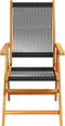 vidaXL - Tuinstoelen - 2 - st - massief - acaciahout - en - polypropeen - zwart