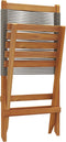 vidaXL - Tuinstoelen - 2 - st - massief - acaciahout - en - polypropeen - grijs