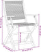 vidaXL - Tuinstoelen - 2 - st - massief - acaciahout - en - polypropeen - zwart