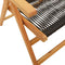 vidaXL - Tuinstoelen - 2 - st - massief - acaciahout - en - polypropeen - zwart