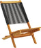 vidaXL - Tuinstoelen - 2 - st - massief - acaciahout - en - polypropeen - zwart