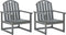 vidaXL - Tuinstoelen - 2 - st - massief - acaciahout - grijs