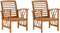 vidaXL - Tuinstoelen - 2 - st - massief - acaciahout